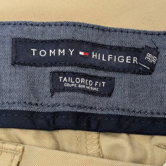 Tommy Hilfiger Tailored Fit Khaki Pants - Picture 6 of 8